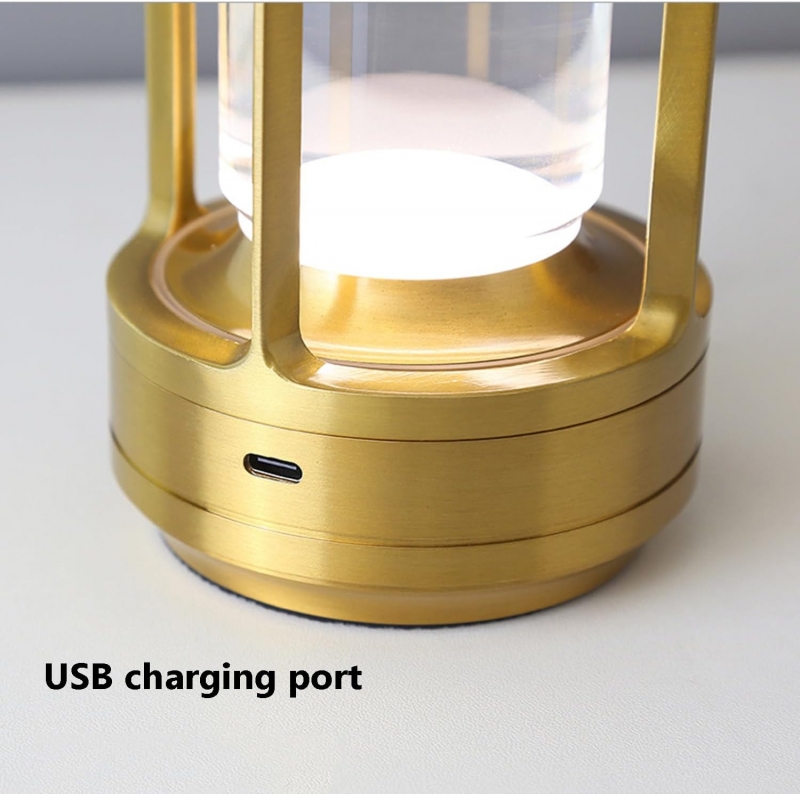 Aluminum USB Rechargeable Desk Lamp